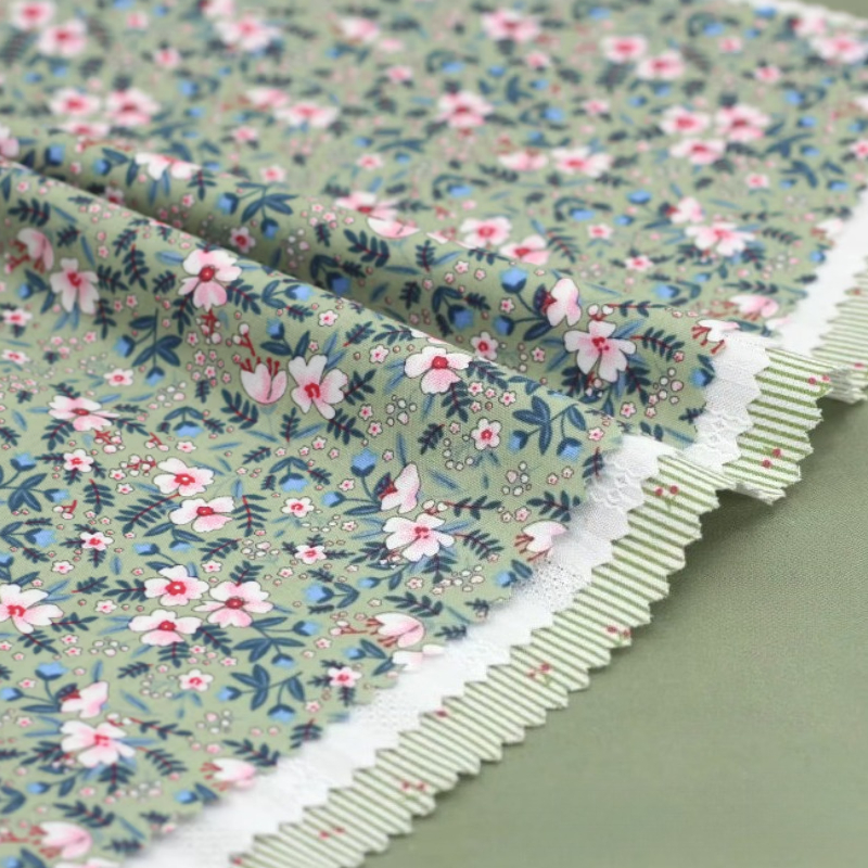 Baby Clothing Display - 145x50cm Green Handmade Sample Fabric Set,