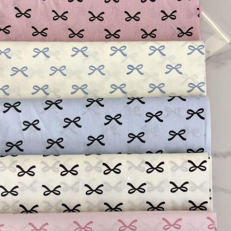 Baby Clothing Quilt - 160x50cm Pure Cotton Twill Printed Bowknot