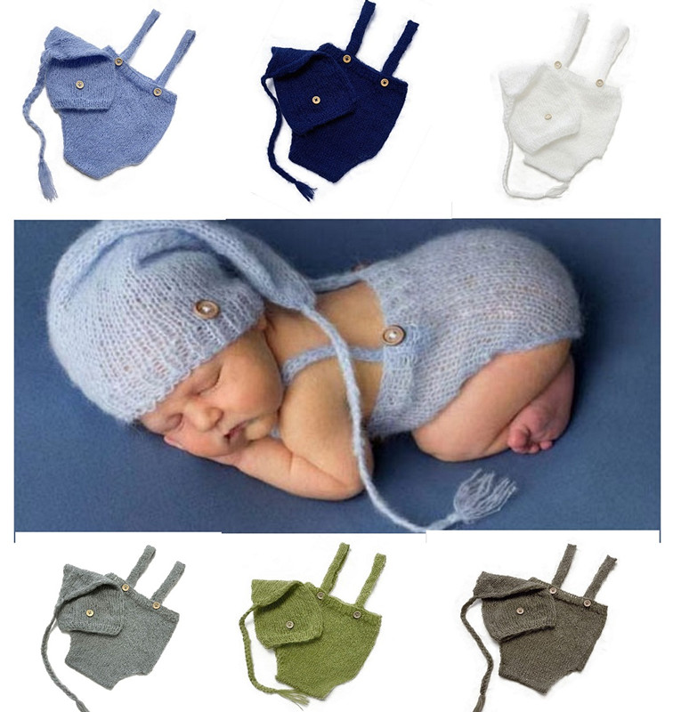 Baby Clothing Products - 2pcs/set Crochet Newborn Outfit Newborn Photography