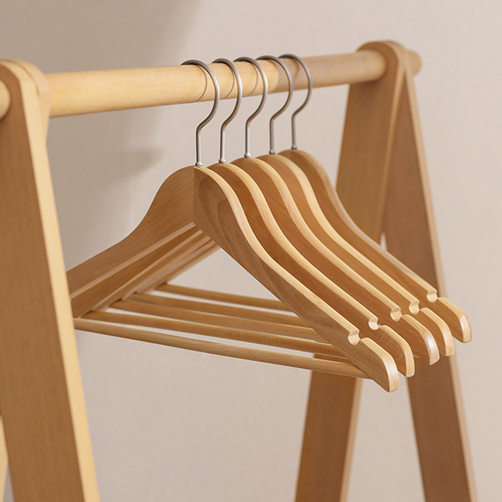 Baby Clothing Display - 5PCS/10PCS/20PCS/30PCS Solid Wood Hangers Wooden Clothes
