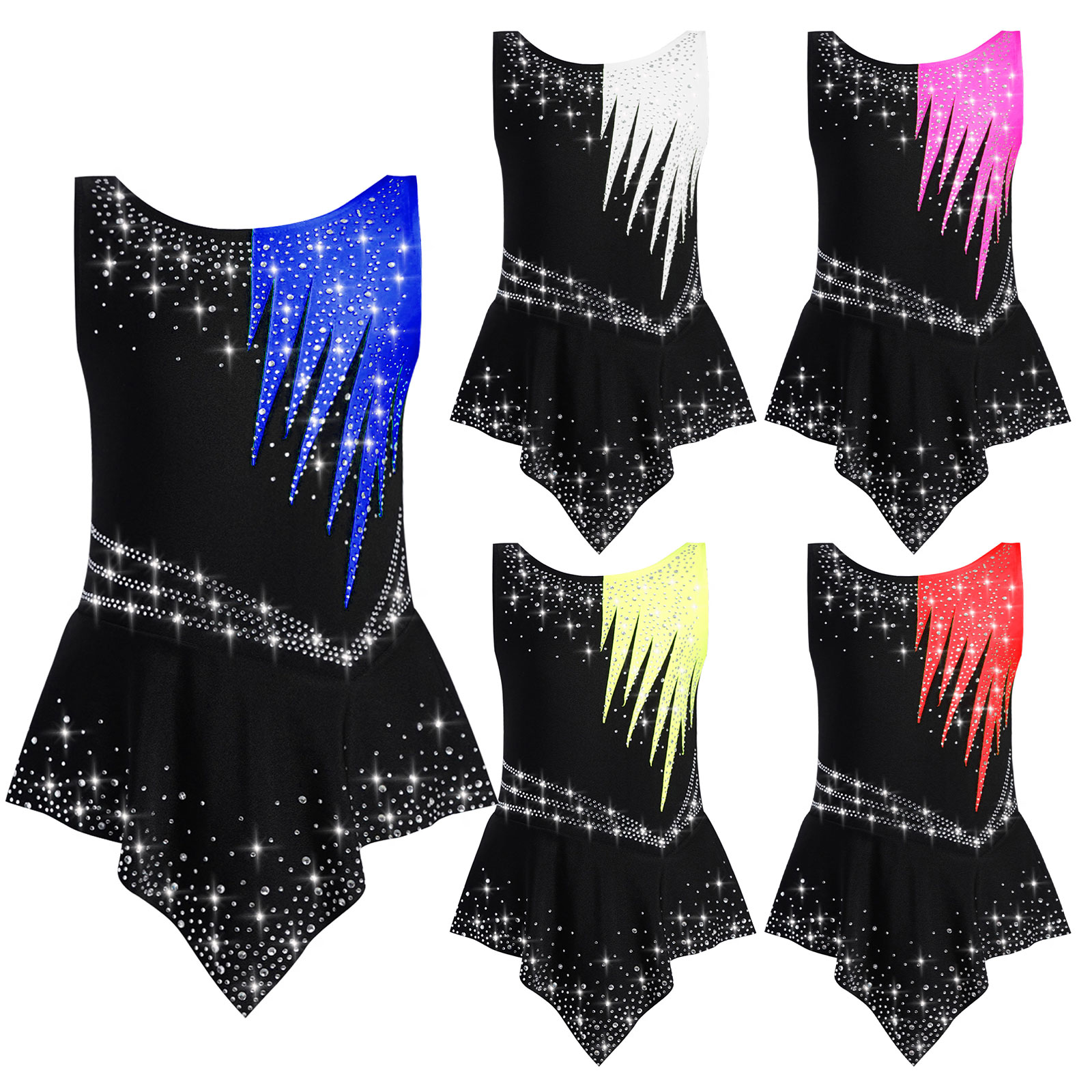 Girls Rhinestones Contrast Col - Baby Clothing Sizes ulasan dan harga