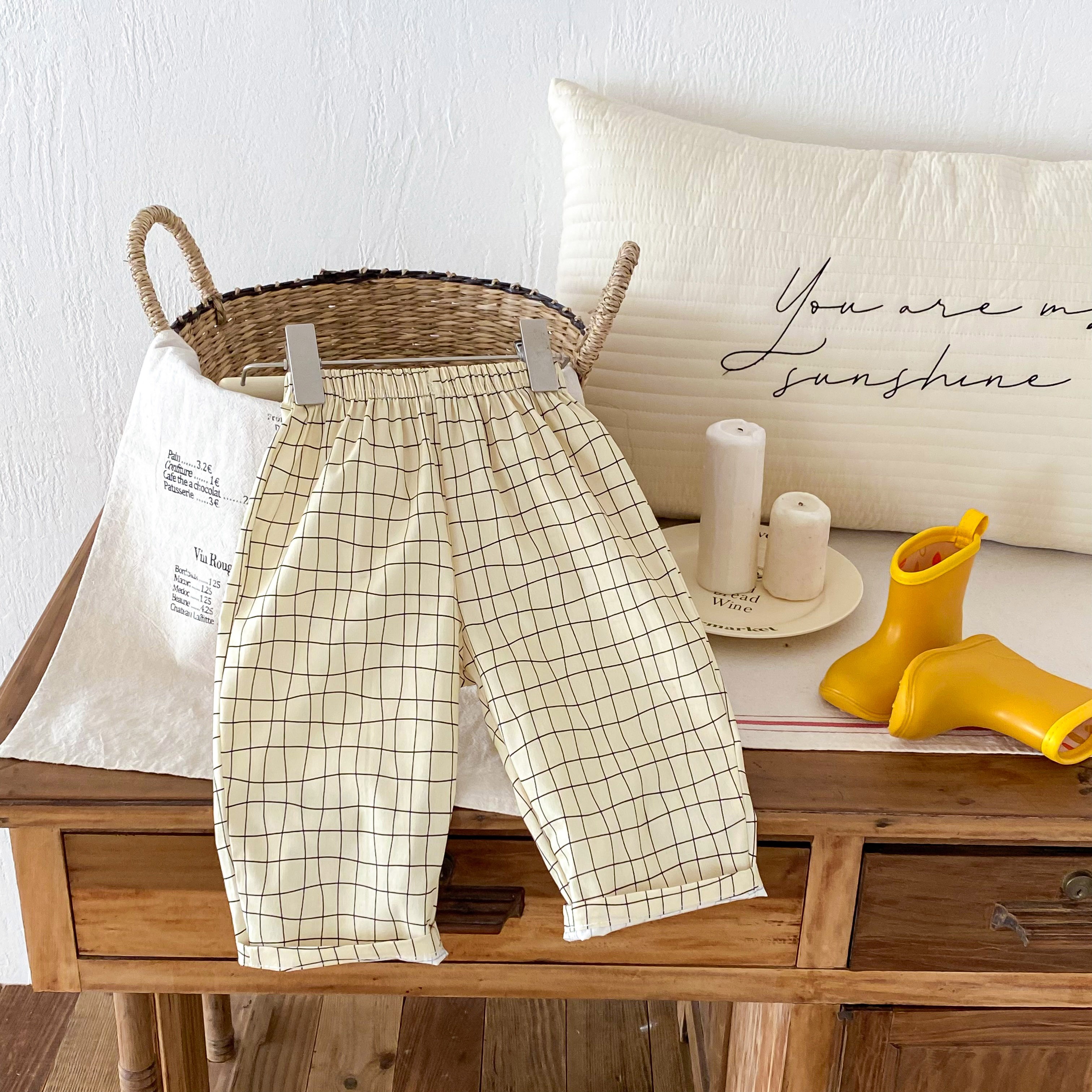 Fashion Plaid Pants Kids Boys  - Baby Boy Clothing Zara ulasan dan harga