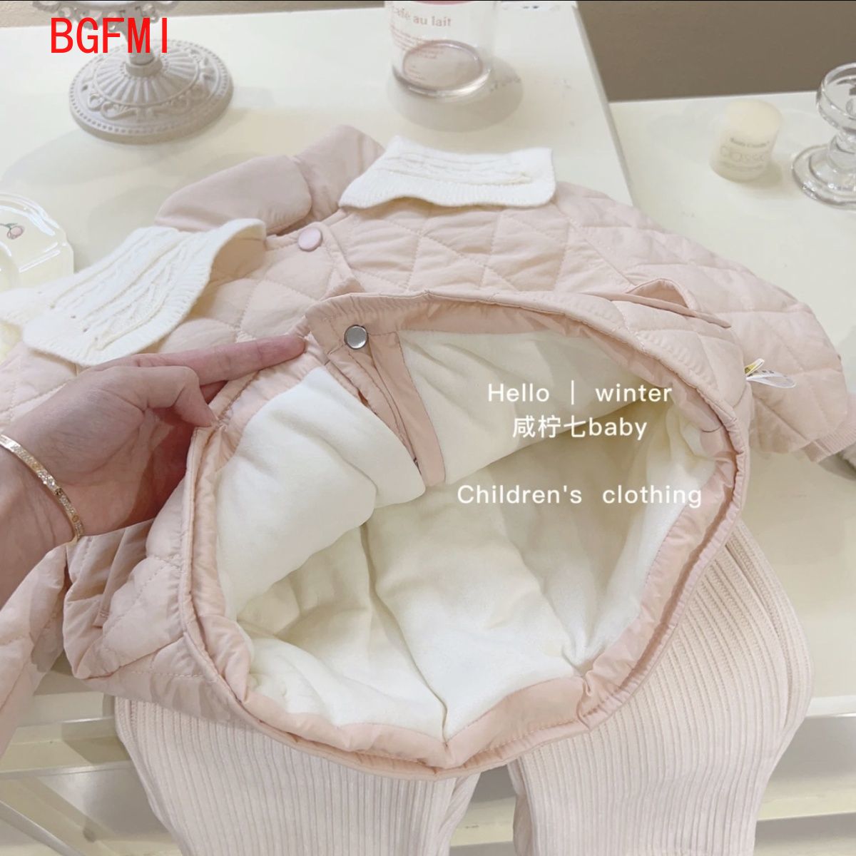 Girls Pink Velvet Inner Cotton - Baby Clothing Quilt ulasan dan harga