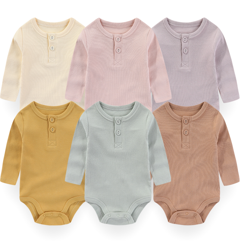 1-Piece Solid Color Unisex Bab - Bamboo Bodysuit Baby ulasan dan harga