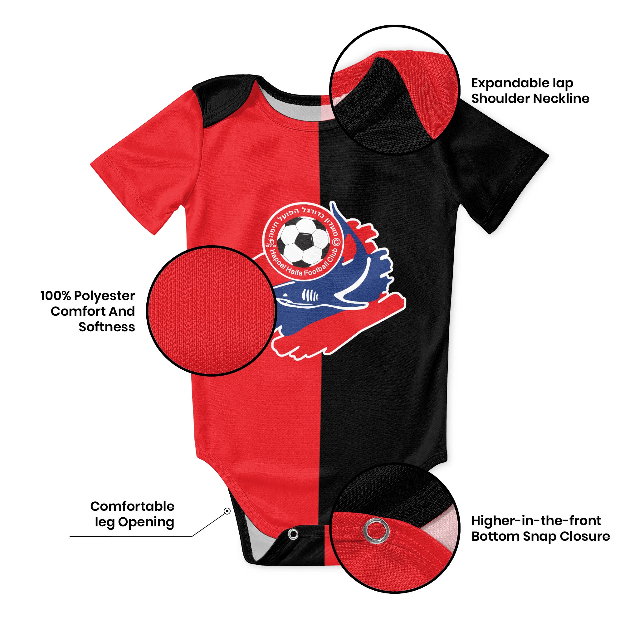 Hapoel Haifa Baby Bodysuit Uni - Baby Clothing For Girls ulasan dan harga
