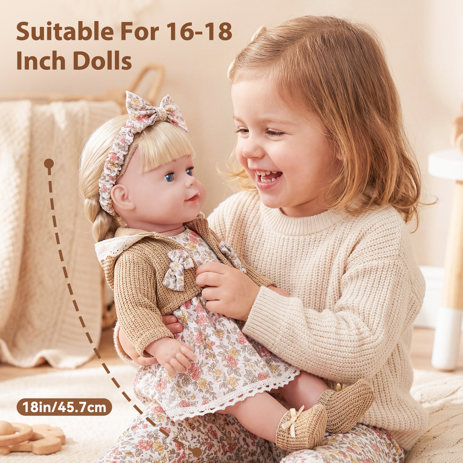 Cute Doll Clothes for 16-18 In - Baby Clothing For Girls ulasan dan harga