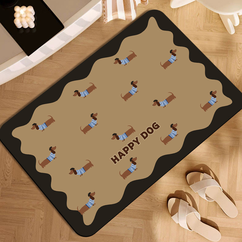 Cartoon Dachshund Carpet Mat R - Baby Clothing Made In Usa ulasan dan harga