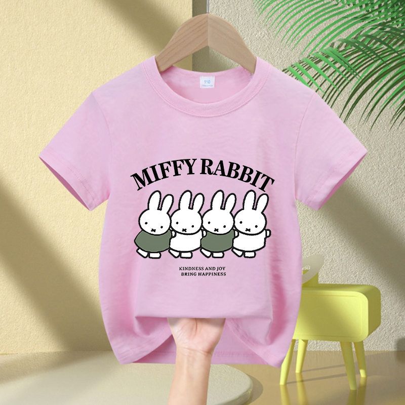 Cartoon Miffy Bunny T-Shirt Gi - Baby Clothing In Summer ulasan dan harga