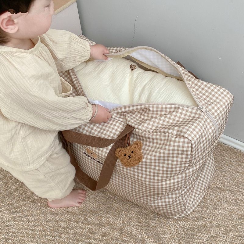 Cotton Fabric Storage Bag for  - Baby Clothing Quilt ulasan dan harga