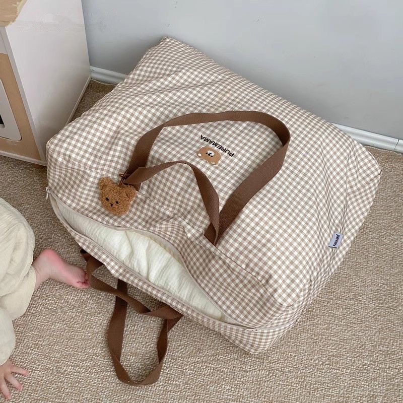 Cotton Fabric Storage Bag for  - Baby Clothing Quilt ulasan dan harga