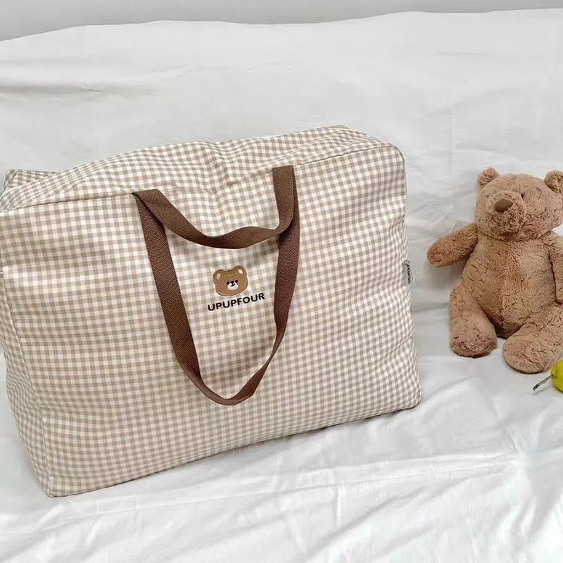Cotton Fabric Storage Bag for  - Baby Clothing Quilt ulasan dan harga