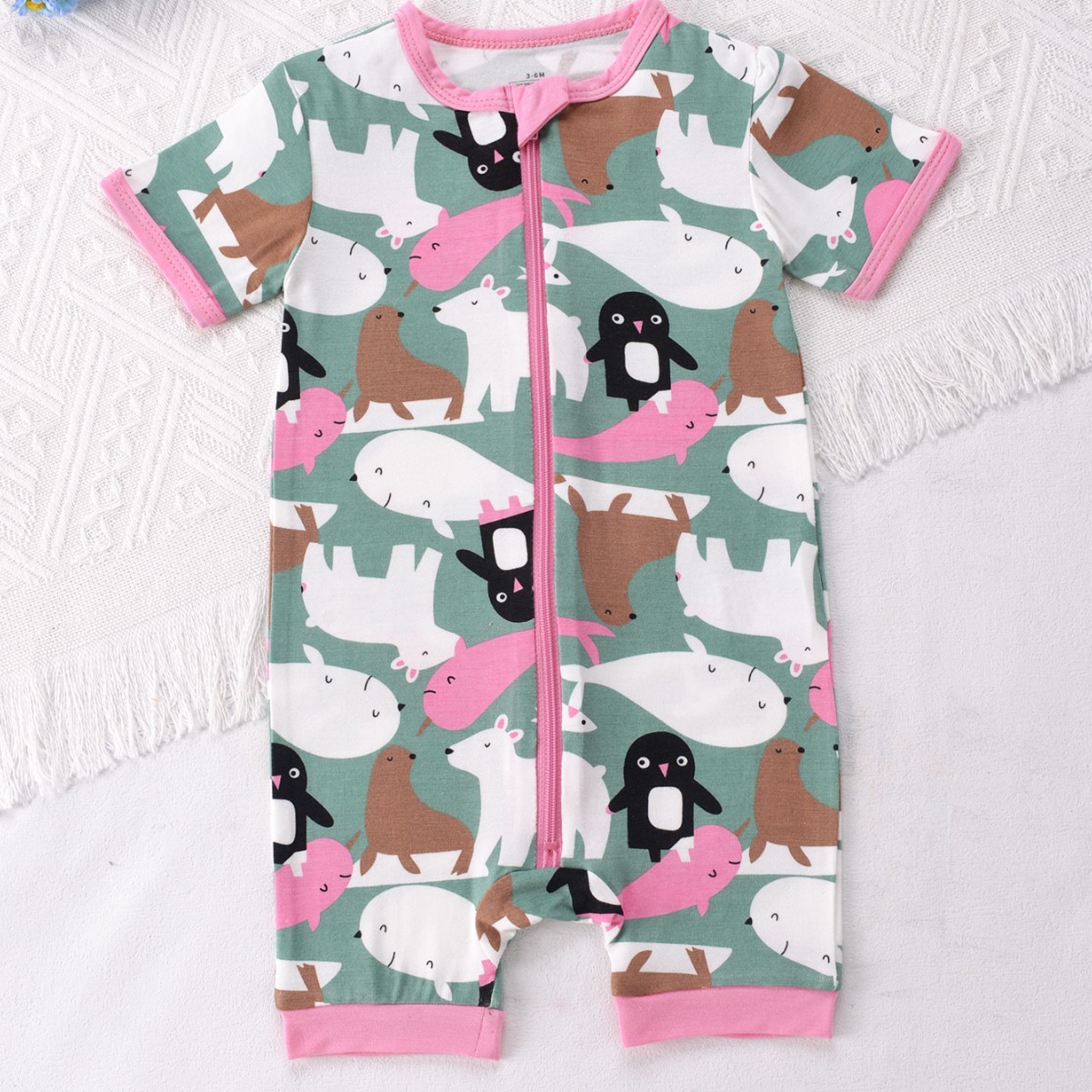 Newborn Baby Bamboo Fiber Romp - Bamboo Bodysuit Baby ulasan dan harga