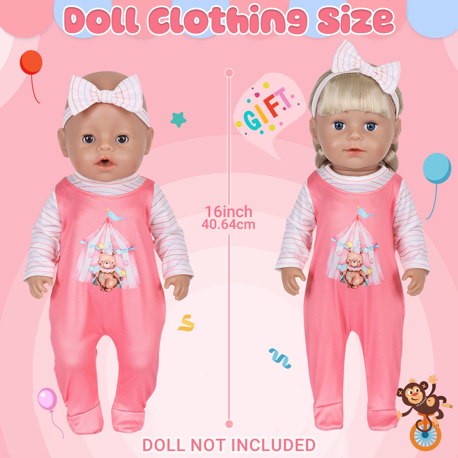 Doll Clothes for 16-18inch 40- - Baby Clothing Items ulasan dan harga