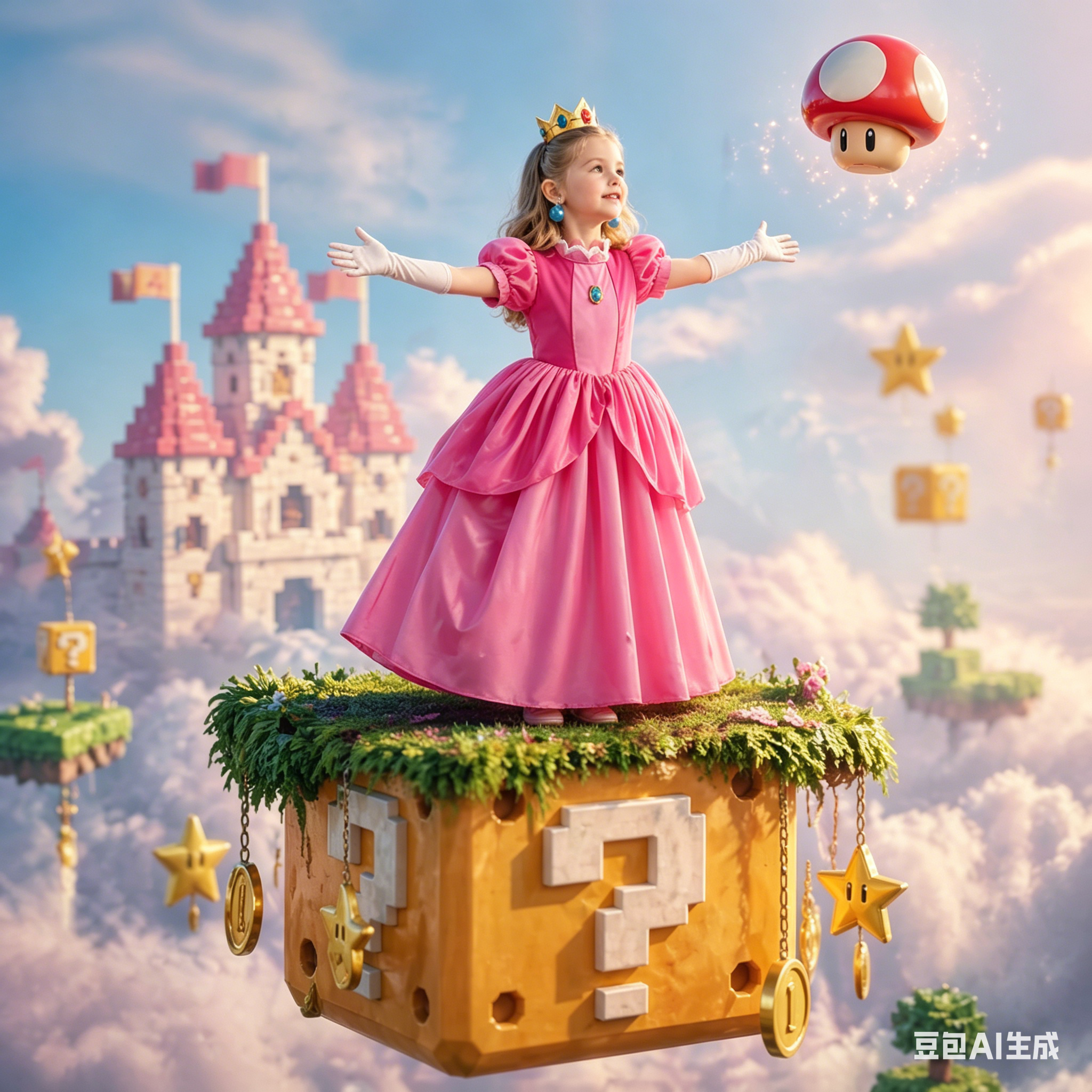Princess Peach Style Dress Up  - Baby Clothing For Girls ulasan dan harga
