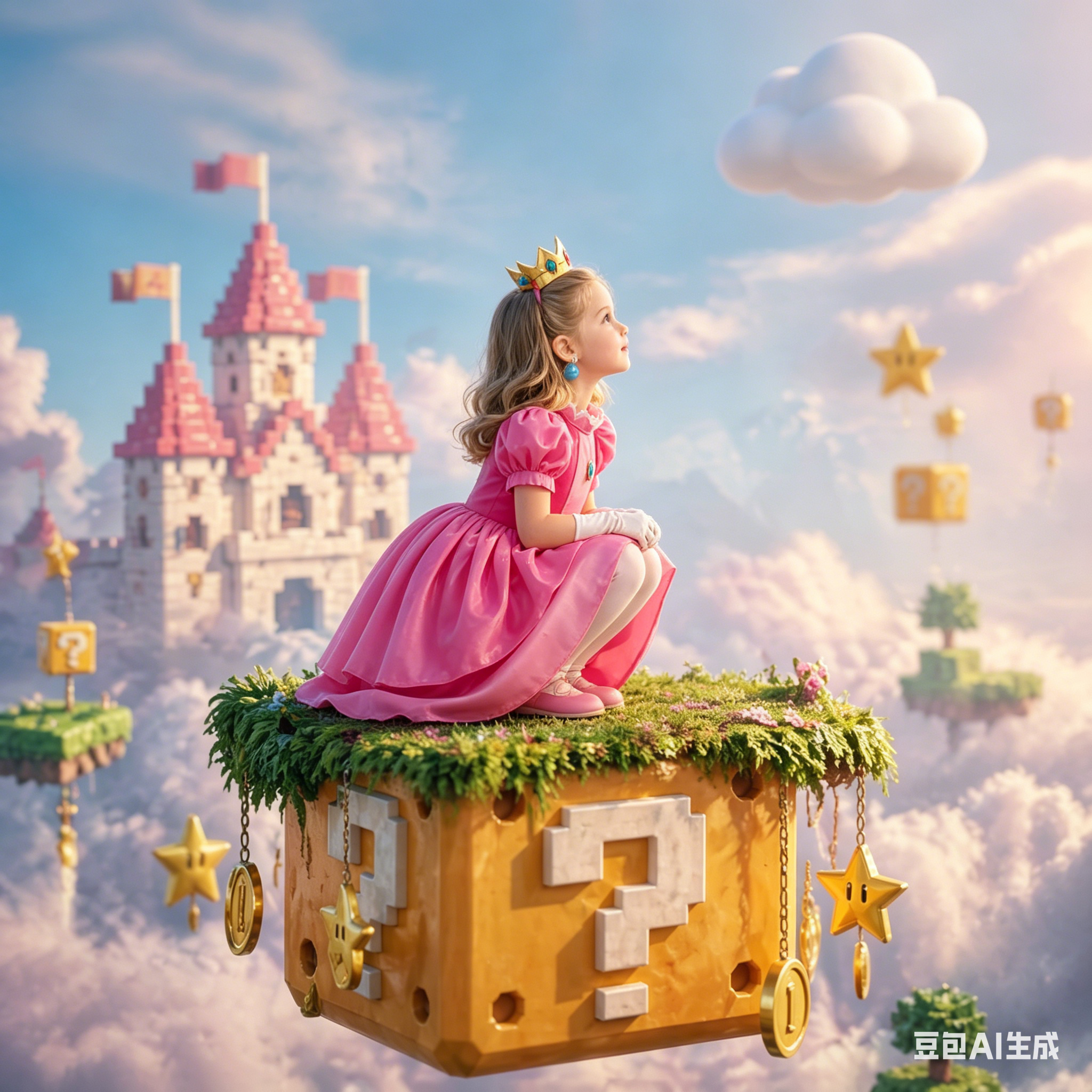 Princess Peach Style Dress Up  - Baby Clothing For Girls ulasan dan harga