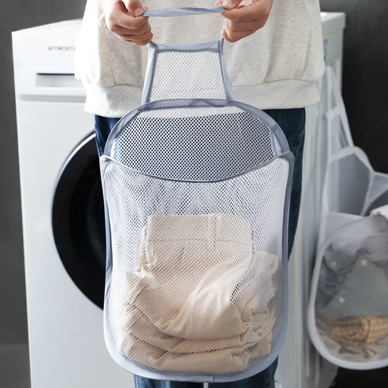 Hanging Laundry Basket Foldabl - Baby Clothing Hamper ulasan dan harga