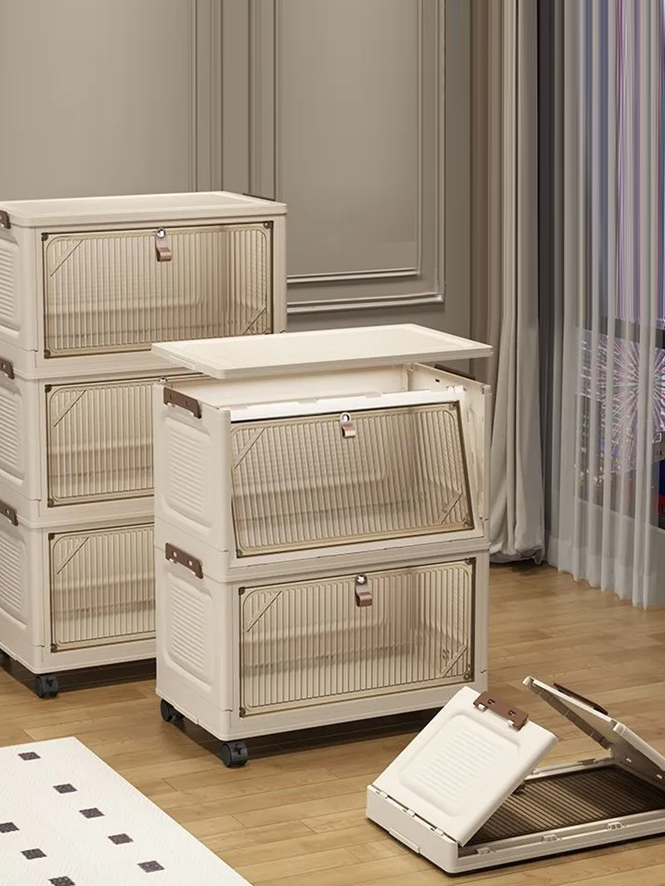 Simple wardrobe for home use b - Baby Clothing Organizer ulasan dan harga