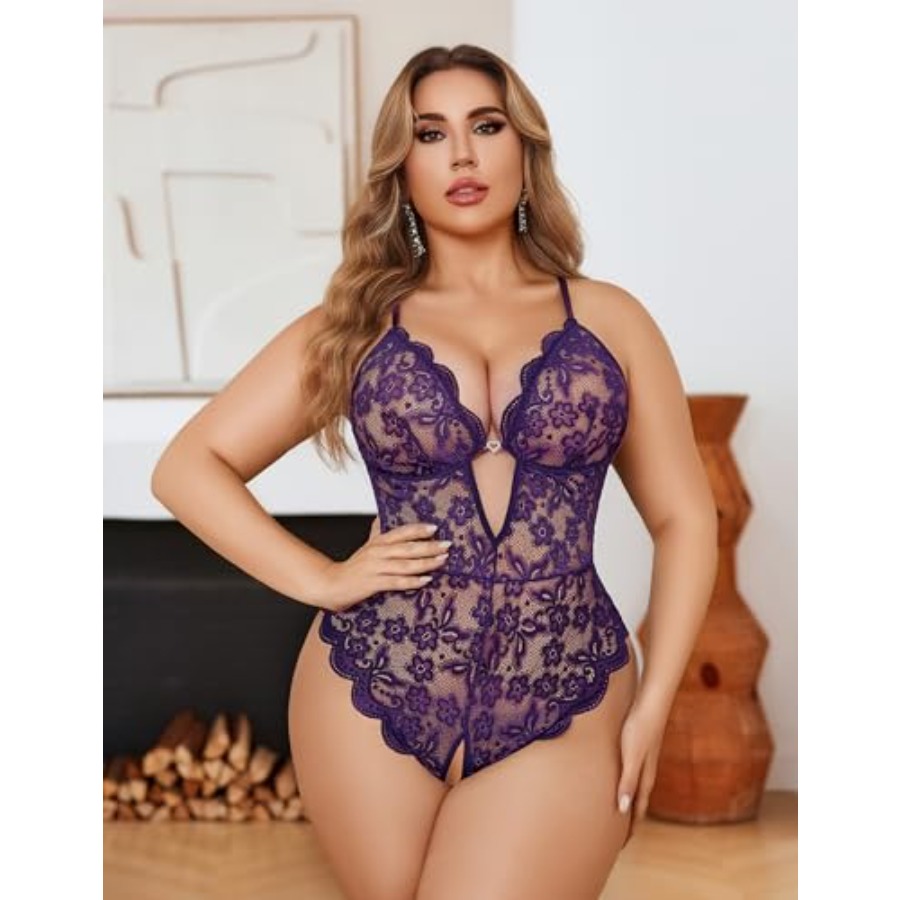 Avidlove Women Plus Size Linge - Bamboo Bodysuit Baby ulasan dan harga