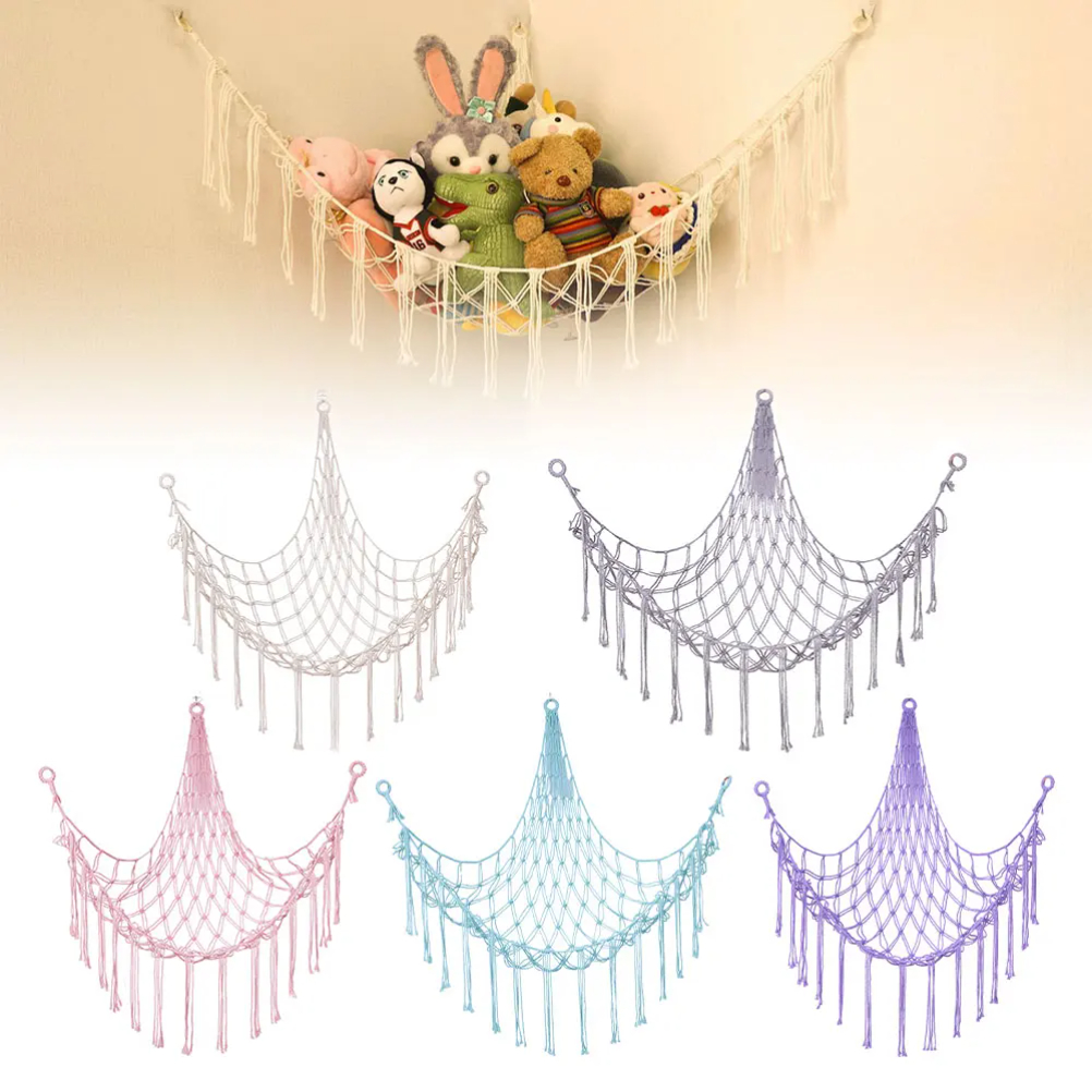 1Pc Toy Hammocks Wall Corner H - Baby Clothing Organizer ulasan dan harga