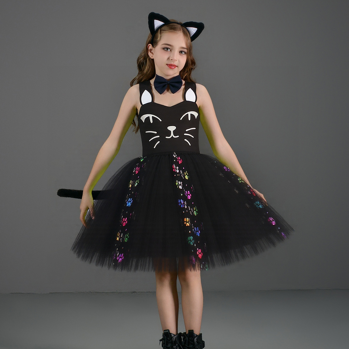 Pink Black Cat Tutu Dress for  - Baby Clothing Dresser ulasan dan harga