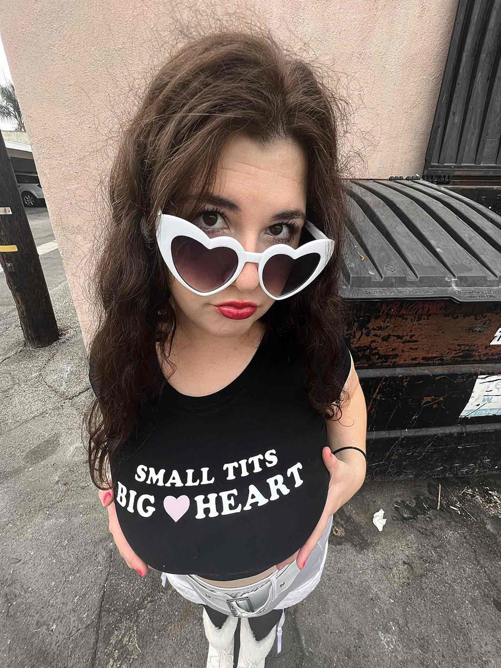 Small But Big Heart Y2K Baby T - Baby Y2K Clothing ulasan dan harga