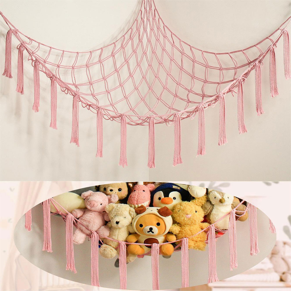 1Pc Toy Hammocks Wall Corner H - Baby Clothing Organizer ulasan dan harga