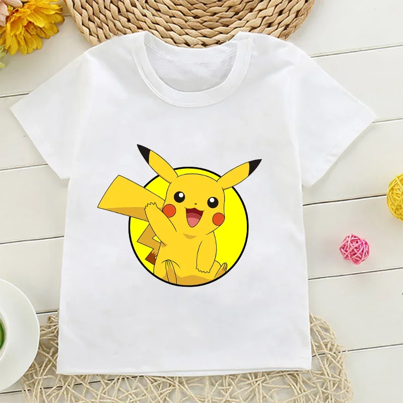 Pikachu Pokemon Cotton T Shirt - Baby Clothing In Summer ulasan dan harga