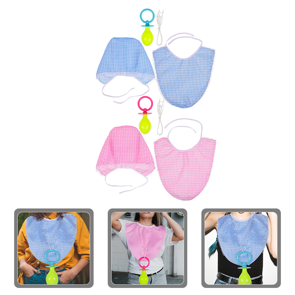 2 Sets Baby Clothing Bib Hats  - Baby Clothing Designer ulasan dan harga