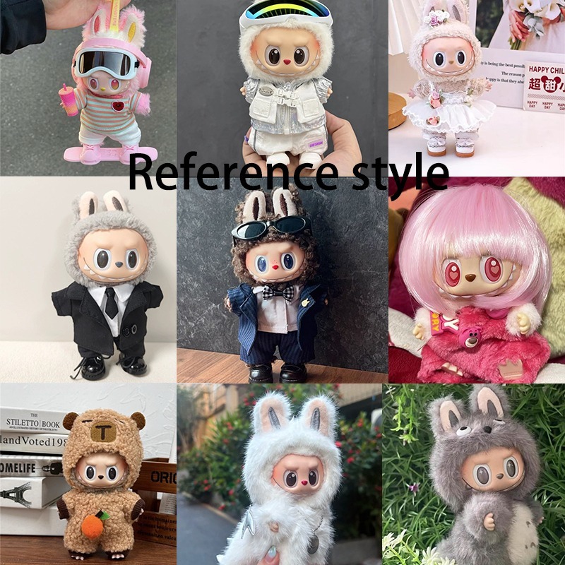 15 17cm For Labubu Doll Blind  - Baby Clothing Items ulasan dan harga