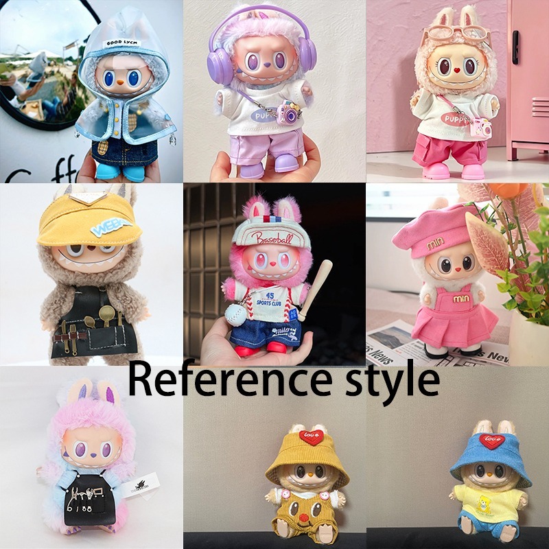 15 17cm For Labubu Doll Blind  - Baby Clothing Items ulasan dan harga