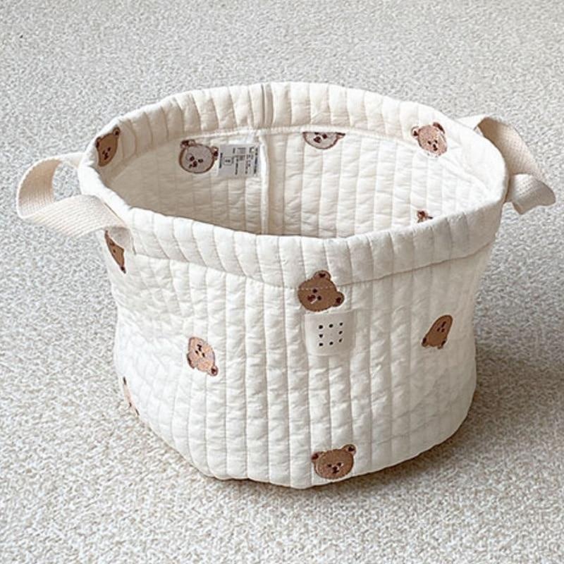 Cute Bear Embroidery Diaper Ba - Baby Clothing Hamper ulasan dan harga