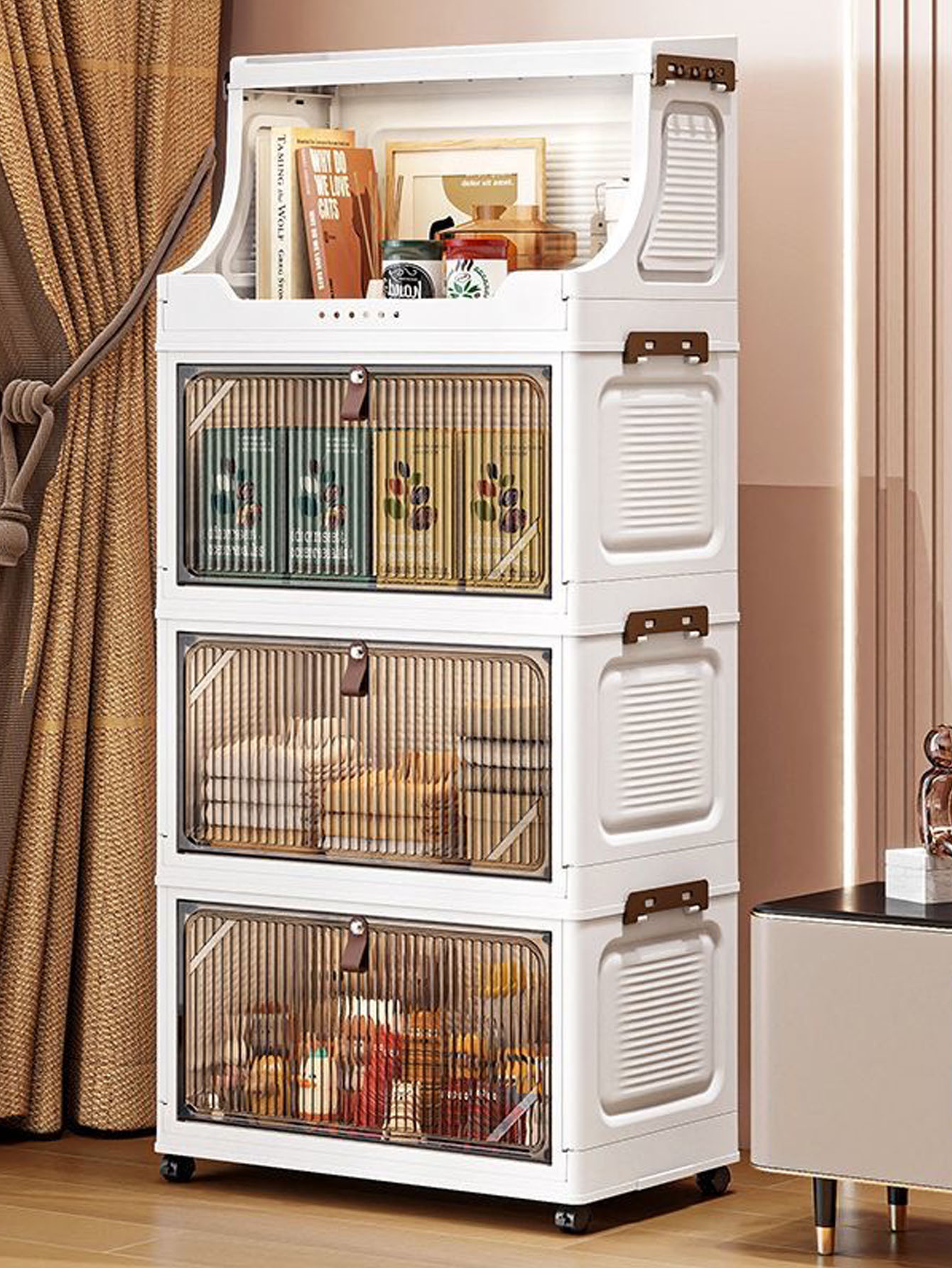 Simple wardrobe for home use b - Baby Clothing Organizer ulasan dan harga