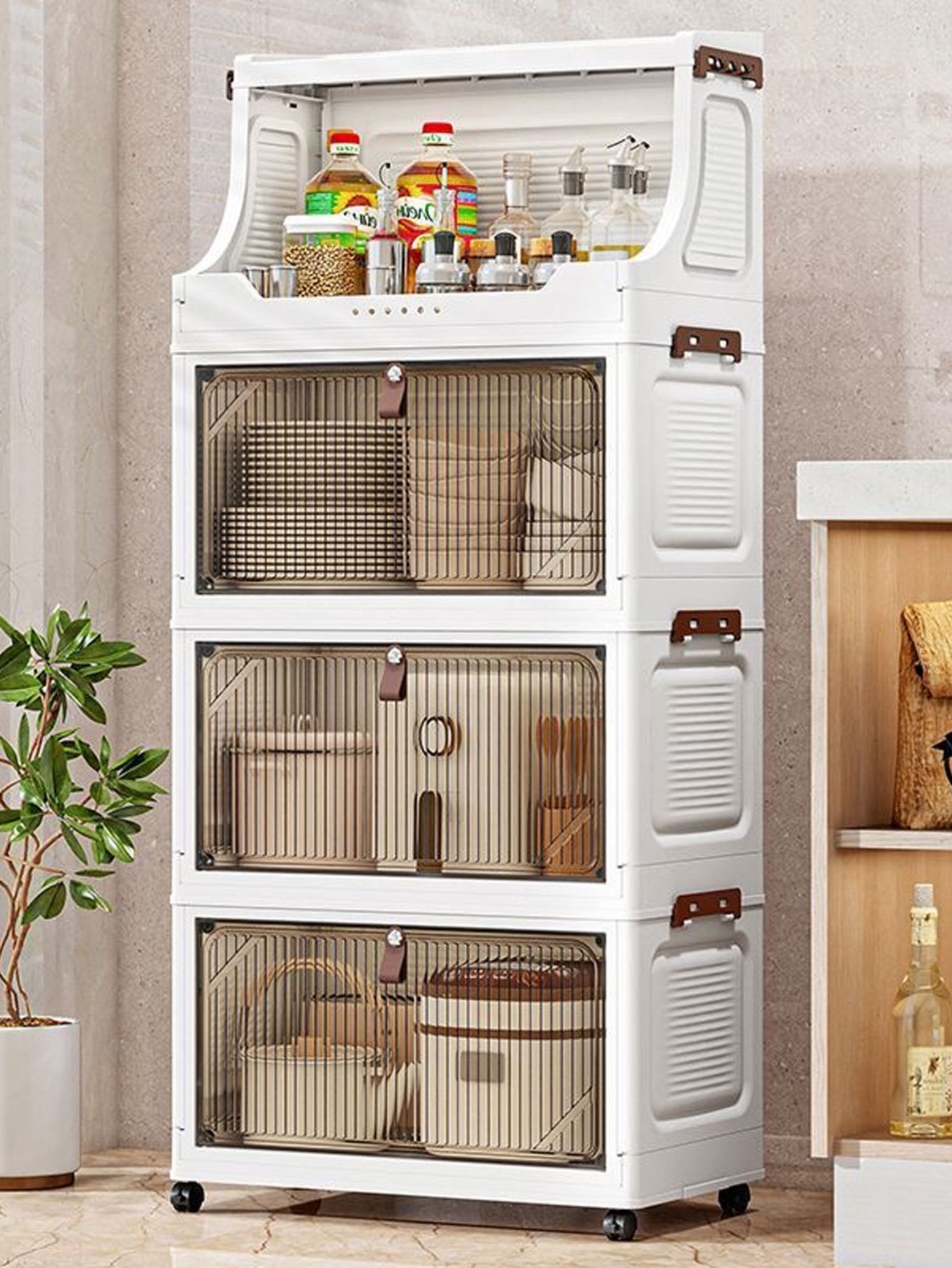 Simple wardrobe for home use b - Baby Clothing Organizer ulasan dan harga