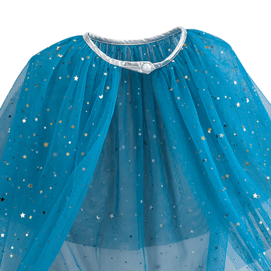 Girls Shiny Blue Princess Cloa - Baby Clothing Sizes ulasan dan harga