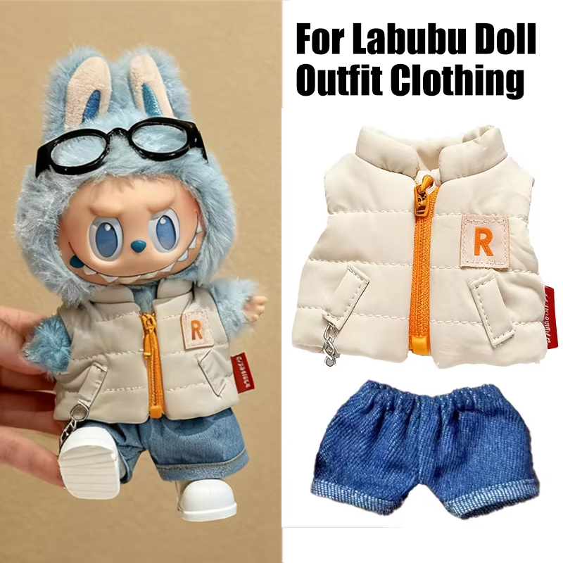 For 15 17cm Labubu Doll Solid  - Baby Clothing Items ulasan dan harga