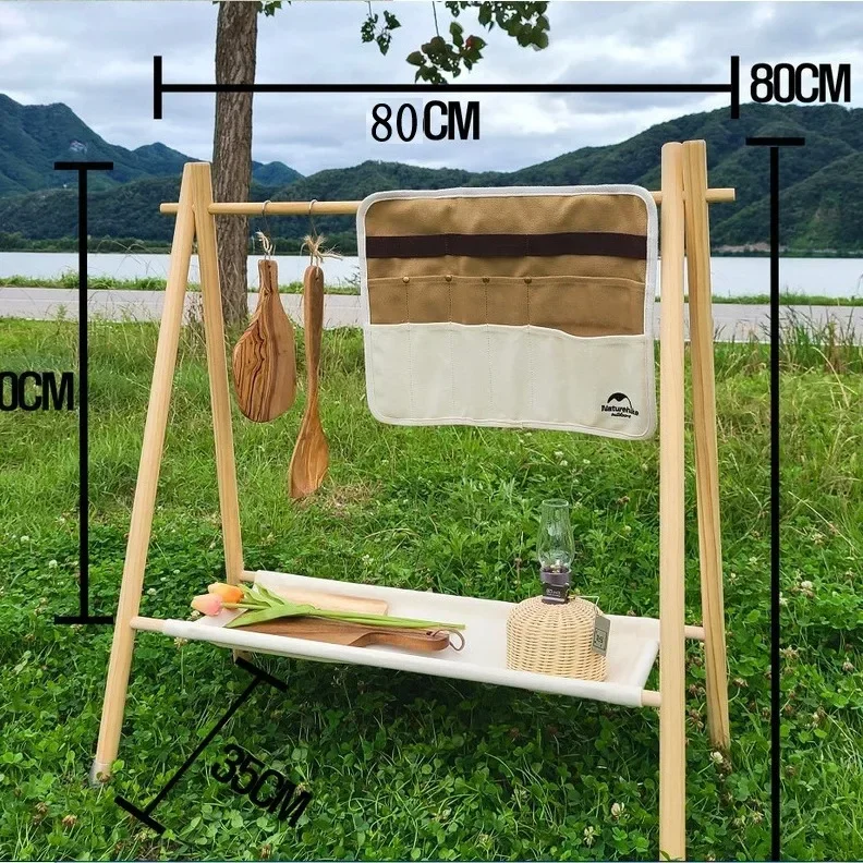 Solid wood portable hook rack  - Baby Clothing Display ulasan dan harga