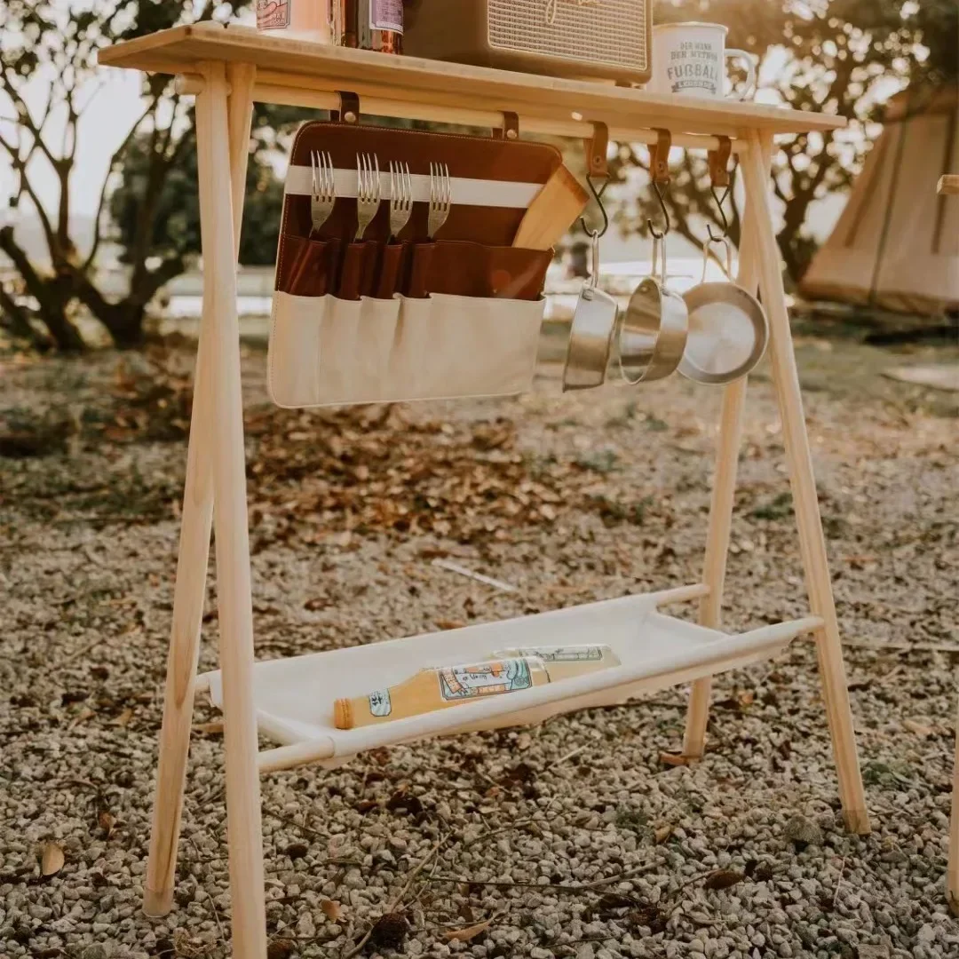 Solid wood portable hook rack  - Baby Clothing Display ulasan dan harga