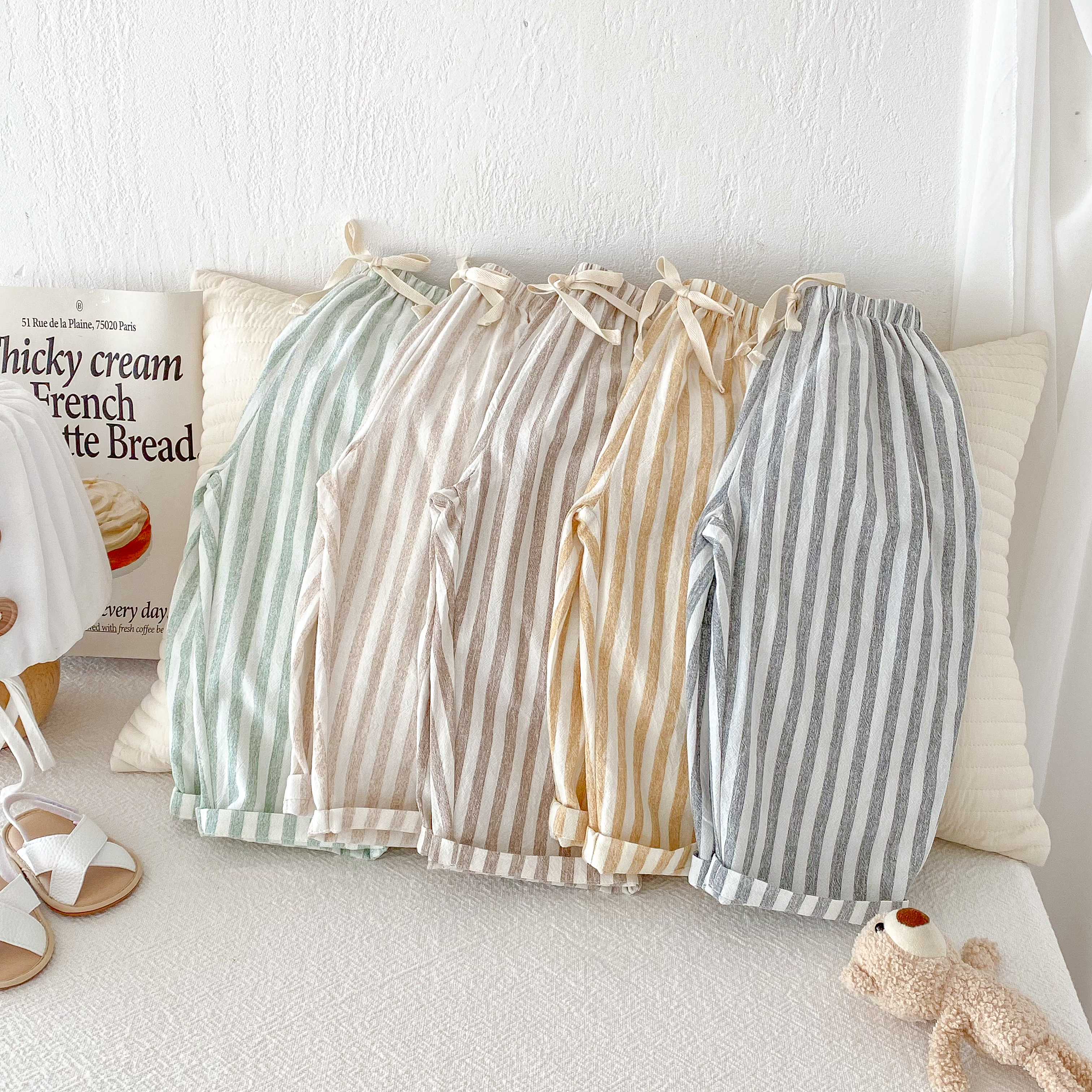 Vintage Linen Cotton Stripe Pa - Baby Boy Clothing Zara ulasan dan harga