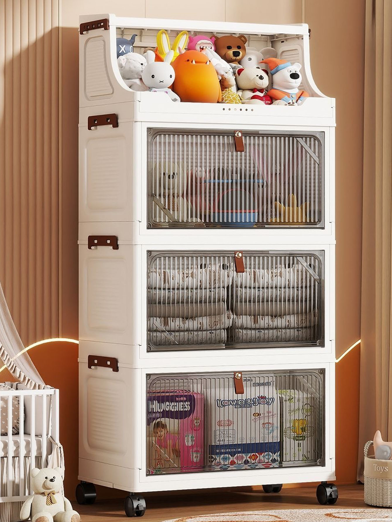 Simple wardrobe for home use b - Baby Clothing Organizer ulasan dan harga
