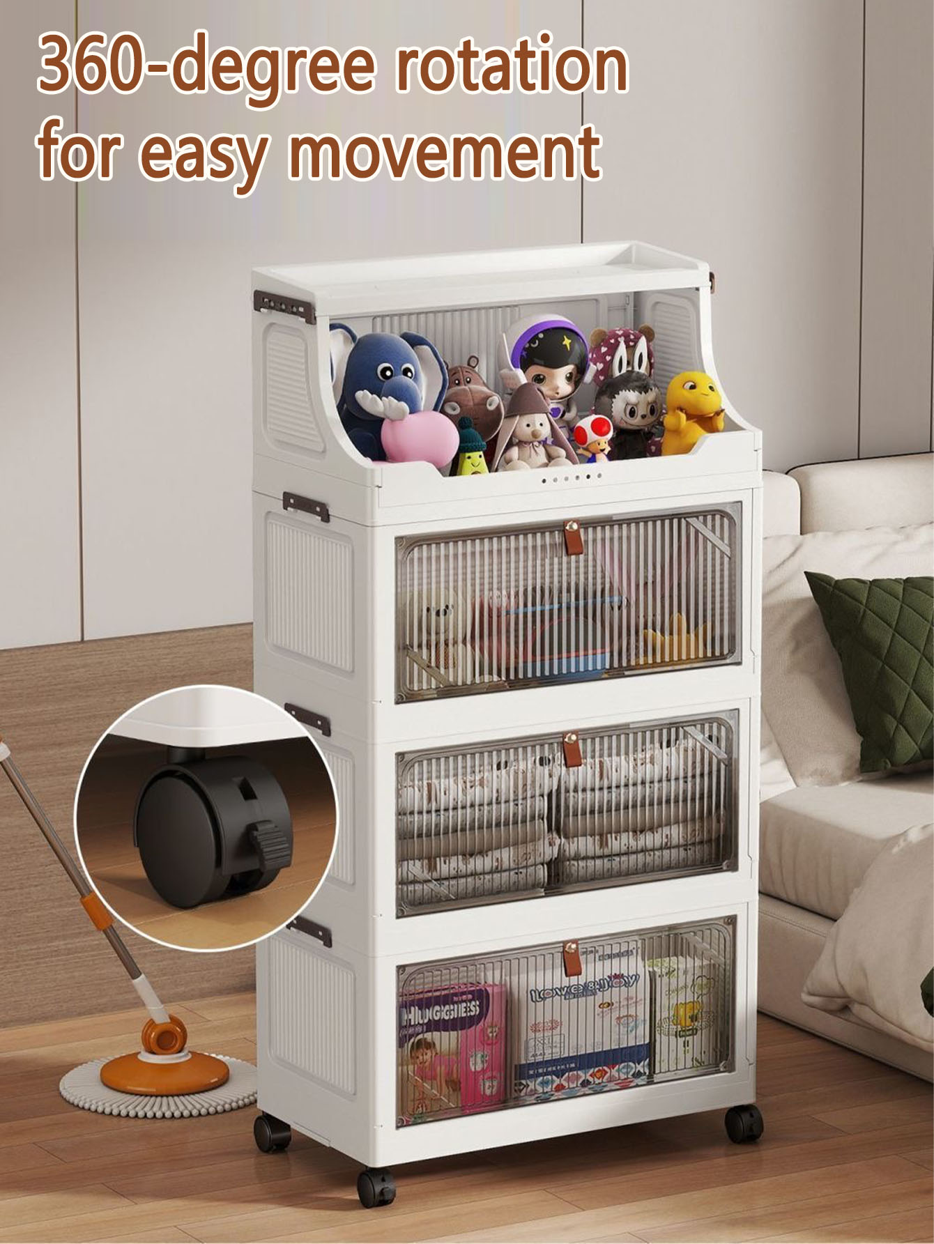 Simple wardrobe for home use b - Baby Clothing Organizer ulasan dan harga