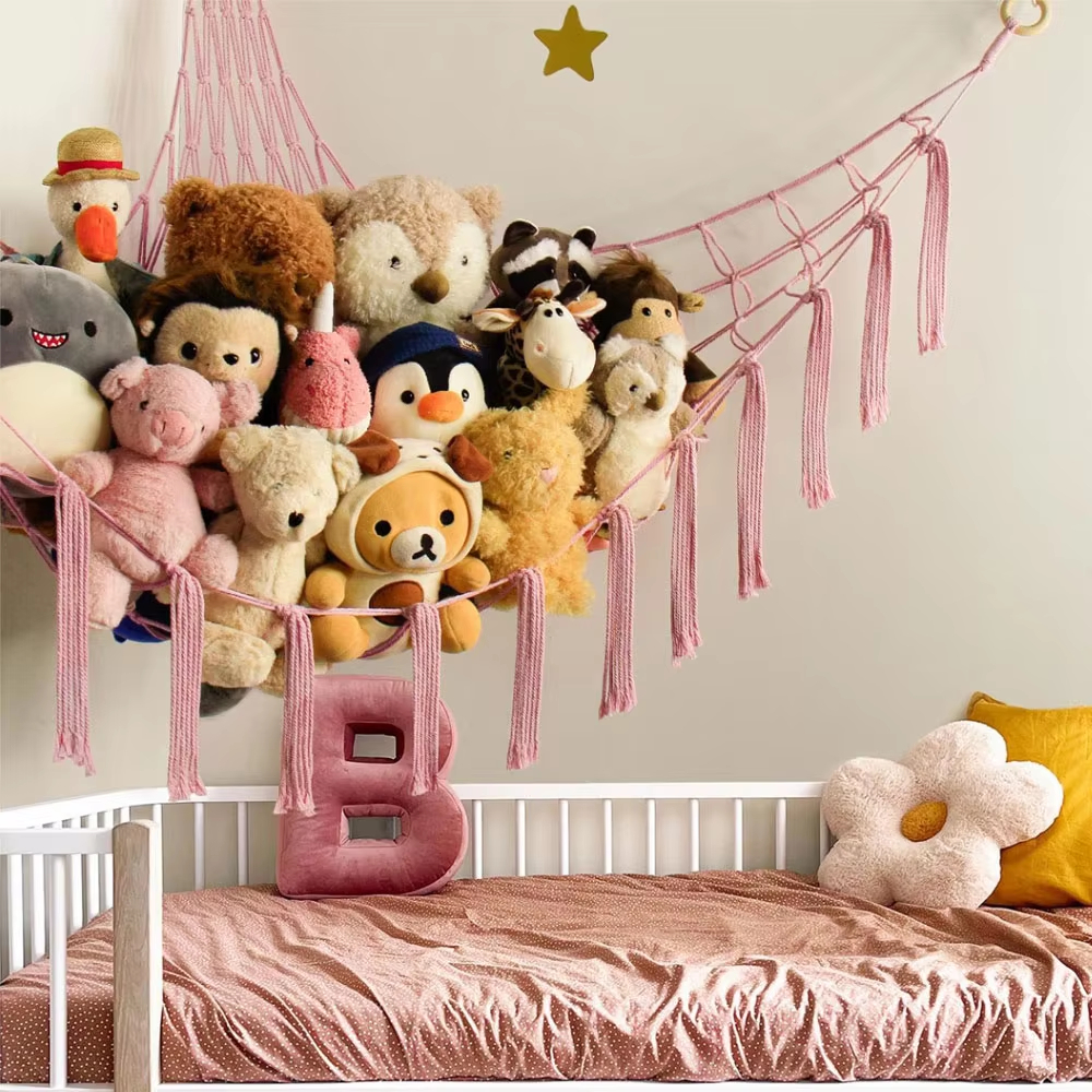 Cotton Toy Hammocks Wall Corne - Baby Clothing Organizer ulasan dan harga