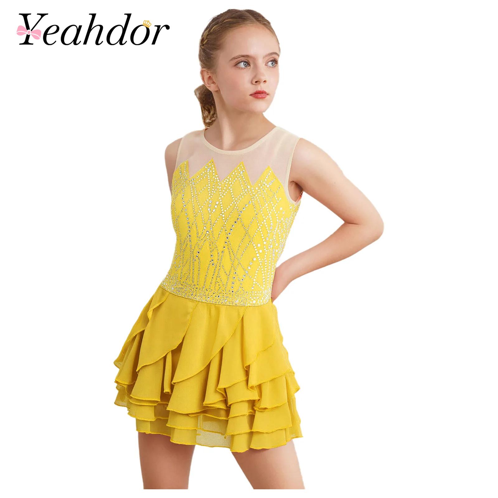 Girls Mesh Figure Skating Dres - Baby Clothing Sizes ulasan dan harga