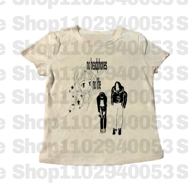 Y2k T-shirt Baby Tees Y2k Top  - Baby Y2K Clothing ulasan dan harga