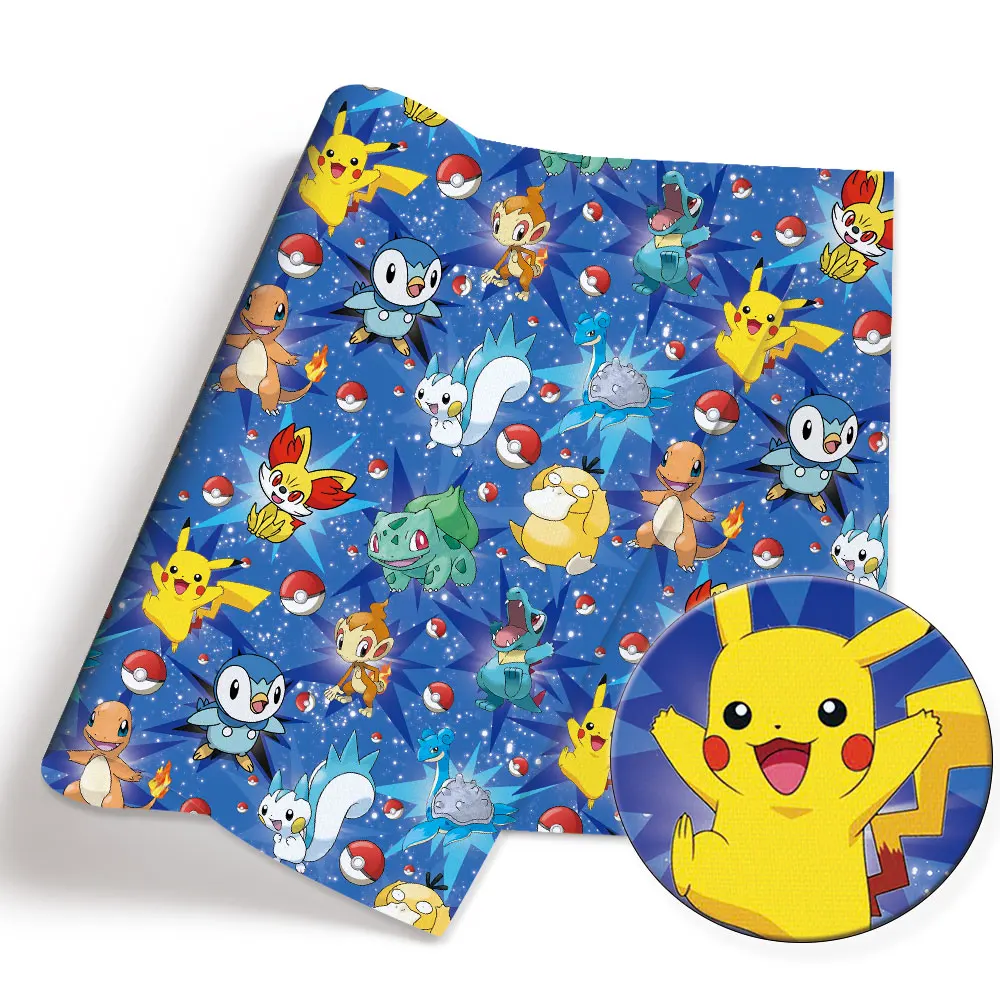 Pokemon Cartoon Fabric140*50cm - Baby Clothing Quilt ulasan dan harga