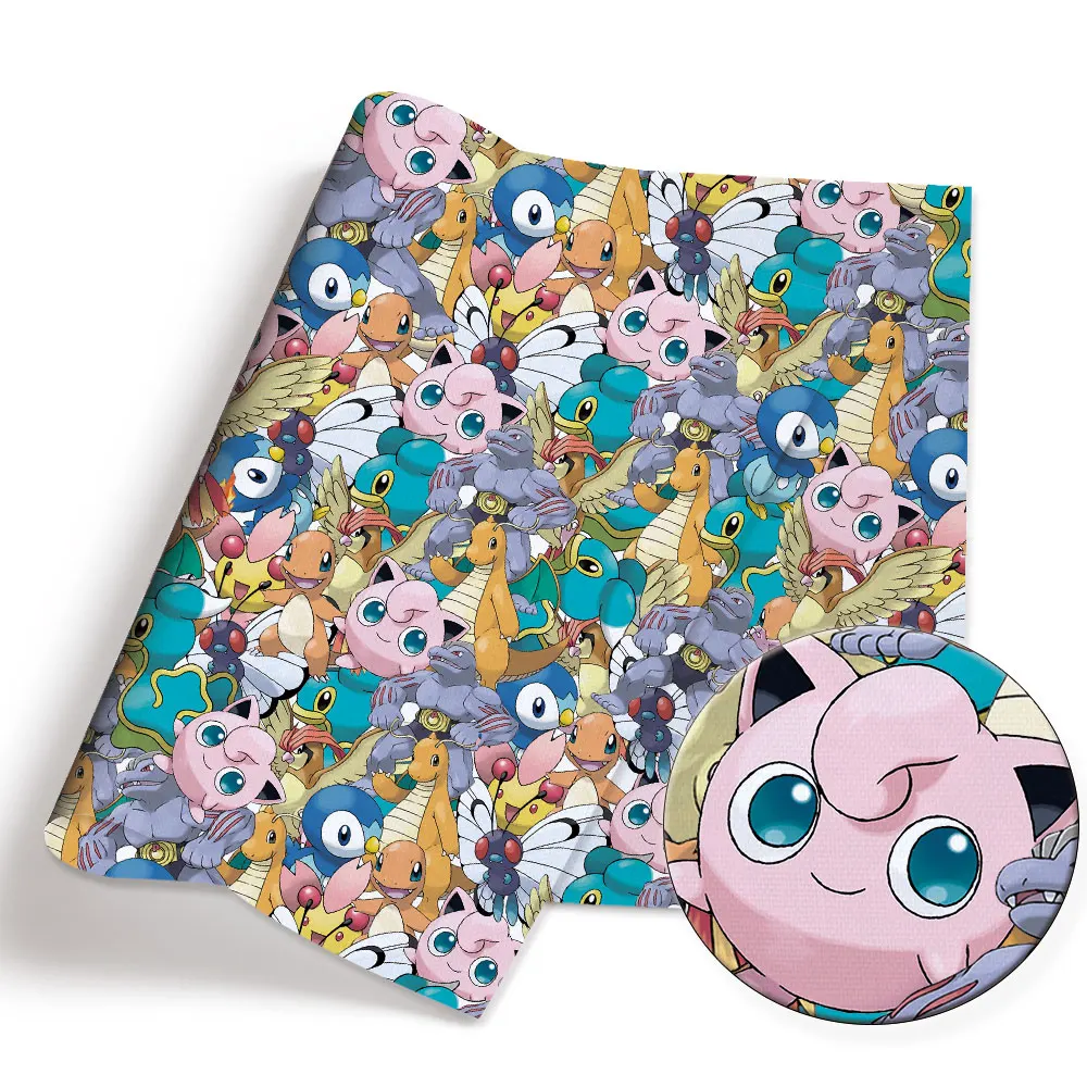 Pokemon Cartoon Fabric140*50cm - Baby Clothing Quilt ulasan dan harga