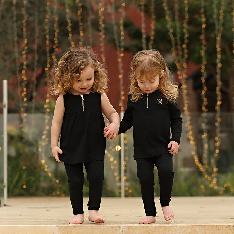 Summer black ribbed family mat - Baby Clothing In Summer ulasan dan harga
