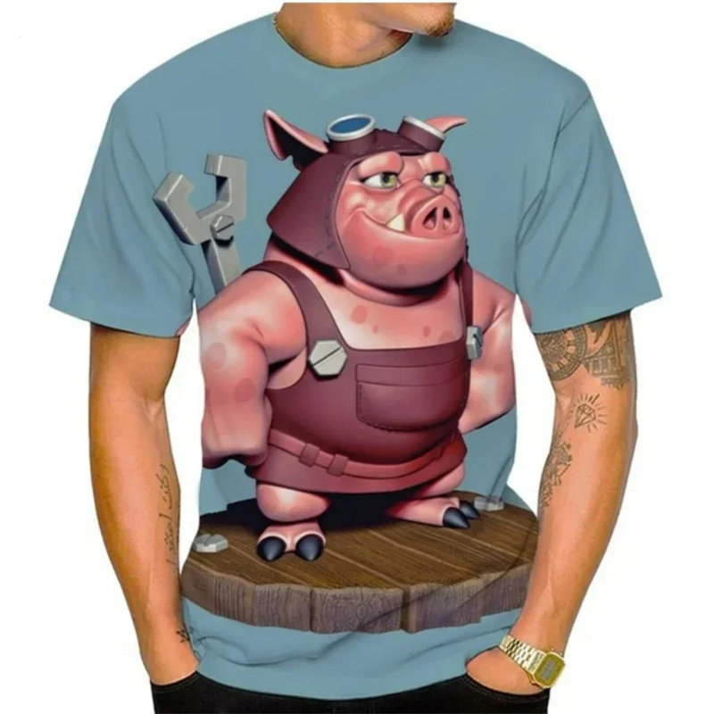 Summer Men T-shirt Summer 3D P - Baby Y2K Clothing ulasan dan harga
