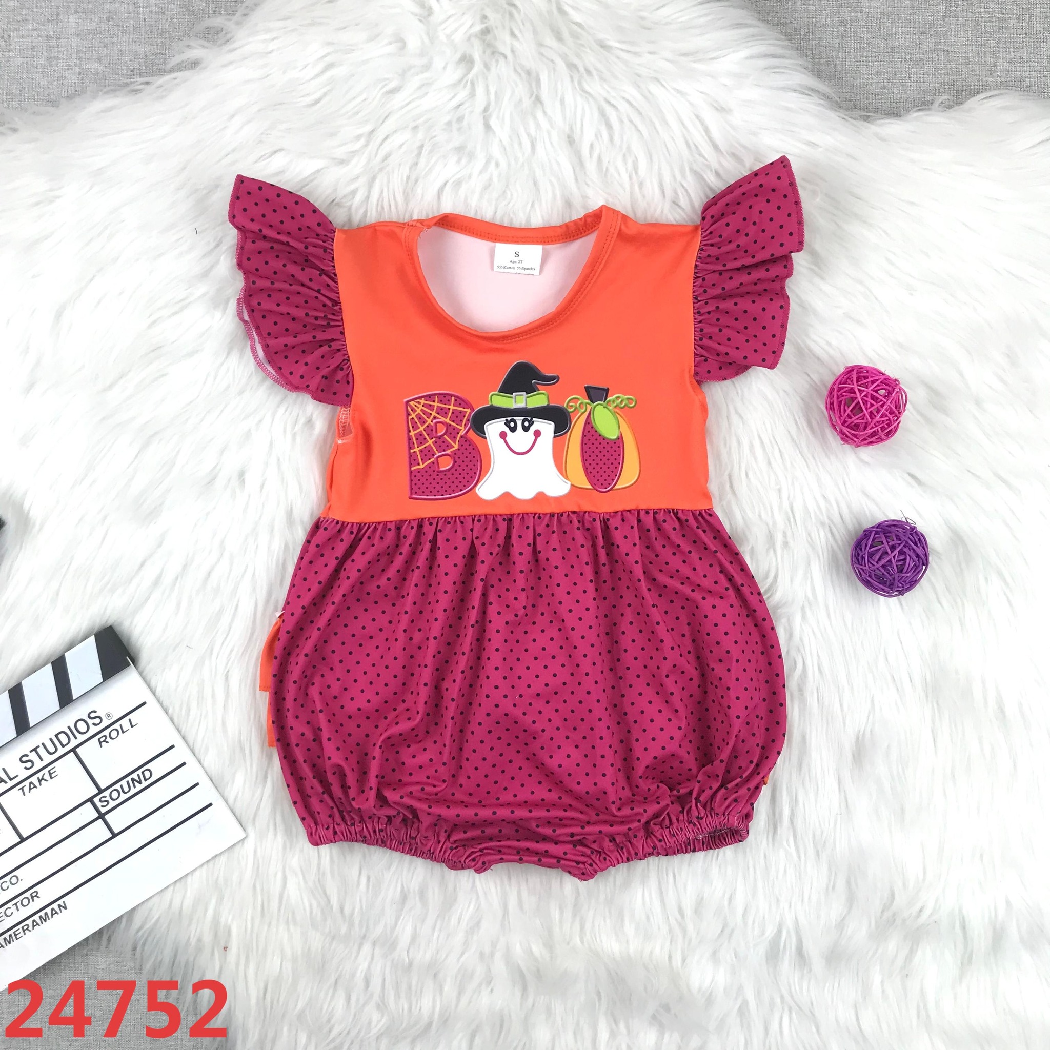 Infant Girl Flutter Bubble Rom - Bamboo Bodysuit Baby ulasan dan harga