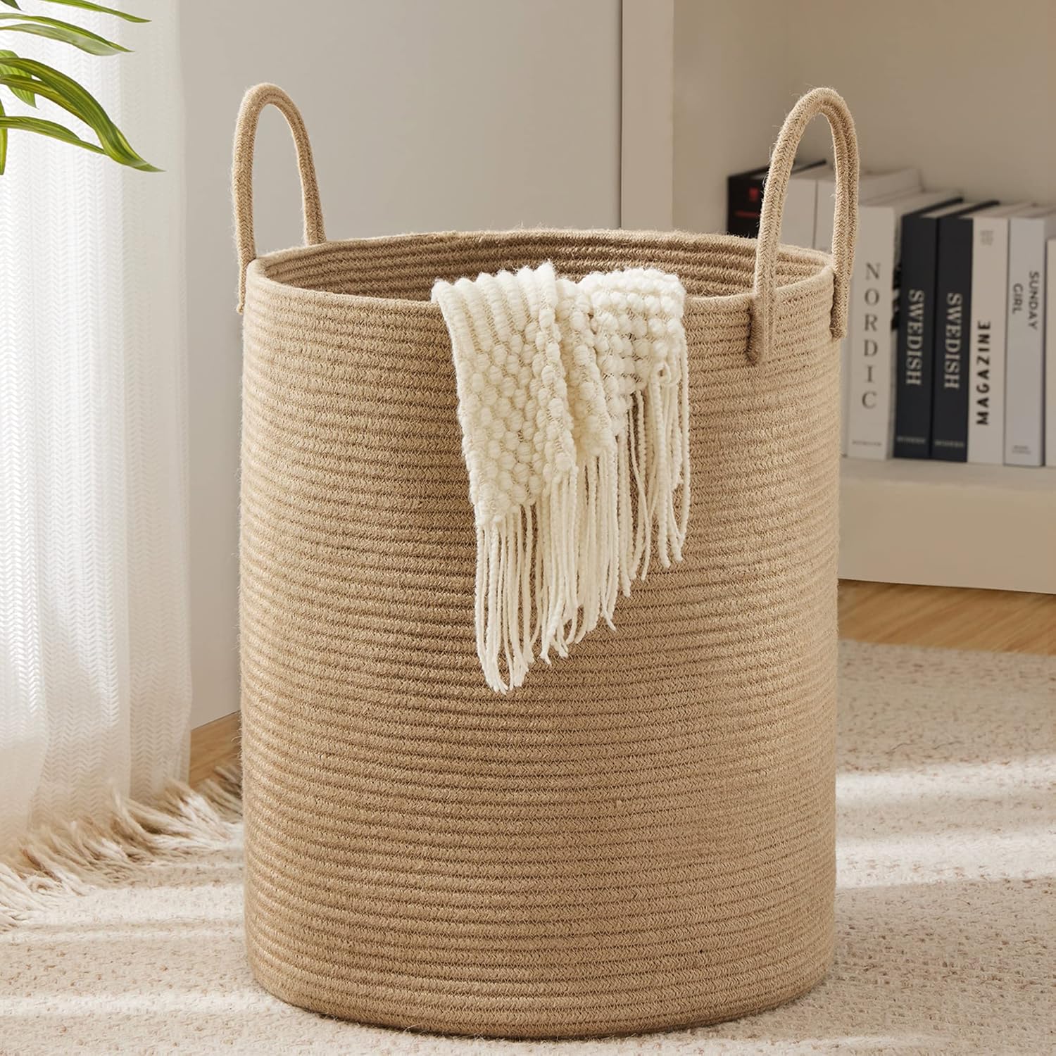 Large Storage Basket Tall Wove - Baby Clothing Hamper ulasan dan harga