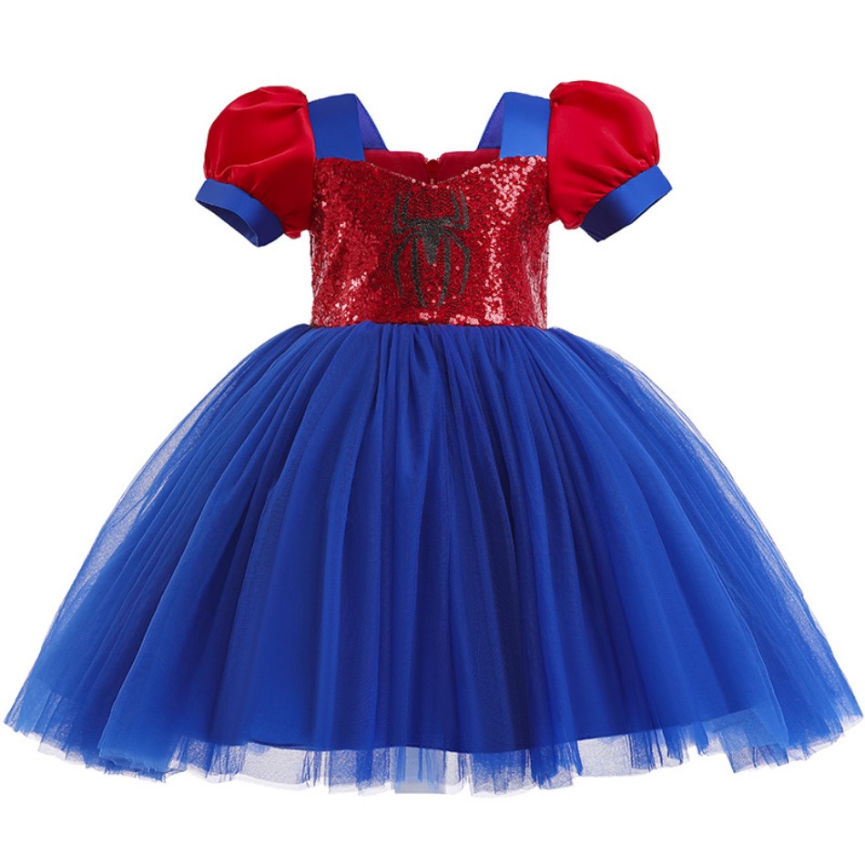 Baby Girls Spider Print Party  - Baby Clothing Dresser ulasan dan harga